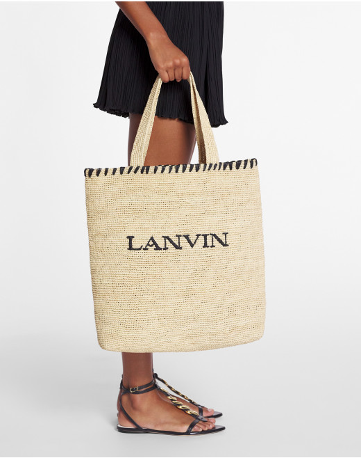 LANVIN RAFFIA TOTE BAG