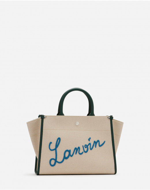EMBROIDERED CANVAS IN&OUT BAG SM