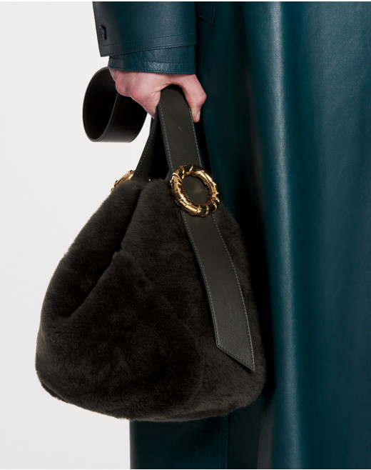 SHEARLING MÉLODIE HOBO BAG