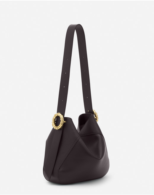 LEATHER MELODIE HOBO BAG