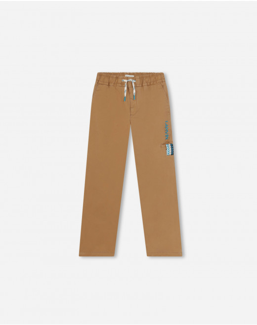 STRAIGHT-CUT COTTON TROUSERS