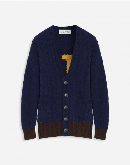 CARDIGAN WITH CONTRASTING EDGES