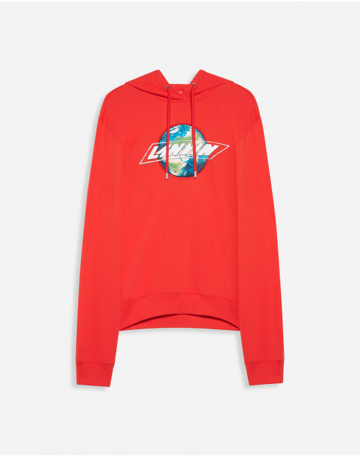 SWEATSHIRT A CAPUCHE IMPRIMÉ LOGO LANVIN