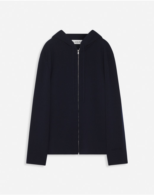 WOOL ZIP-UP HOODIE