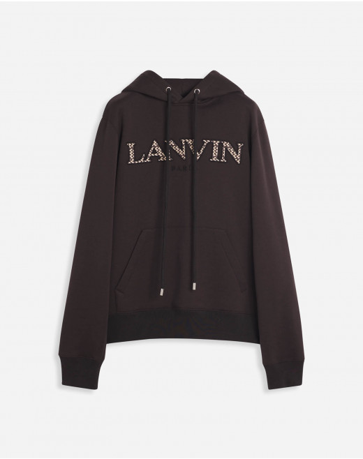EMBROIDERED LANVIN CURB HOODIE