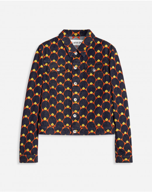 ART DECO EMBROIDERED DENIM JACKET