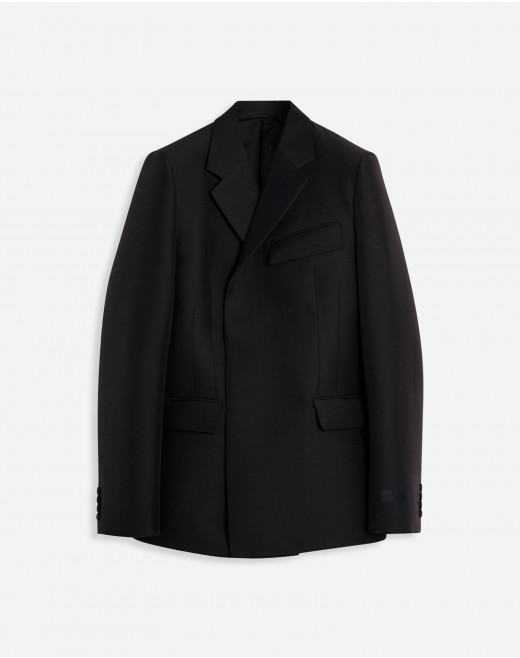 DOUBLE-BREASTED JACKET WITH FLAP POCKETS 