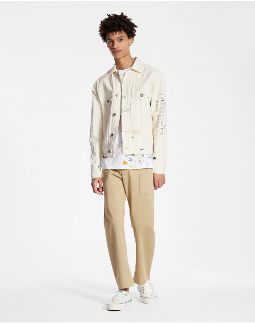 LANVIN X GALLERY DEPT. DENIM JACKET WITH PAINT MARKS