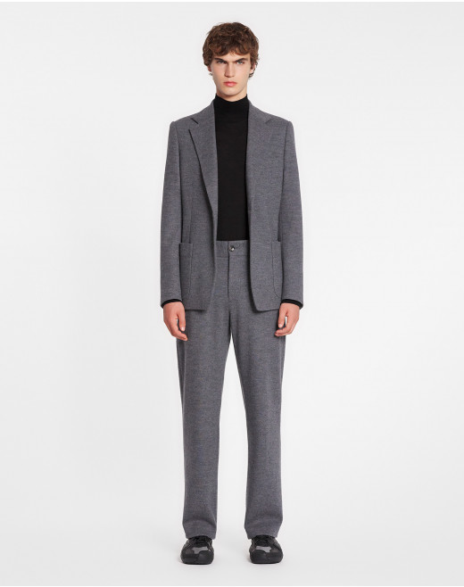 ROLL NECK JUMPER IN WOOL AND SILK