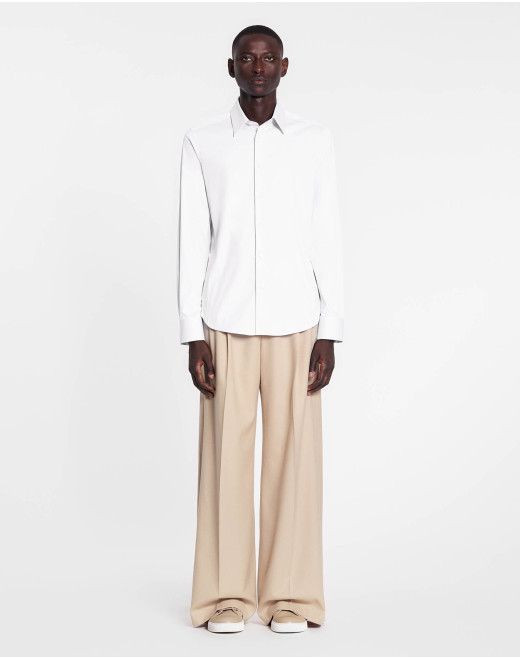 SLIM FIT SHIRT WITH VISIBLE BUTTONS