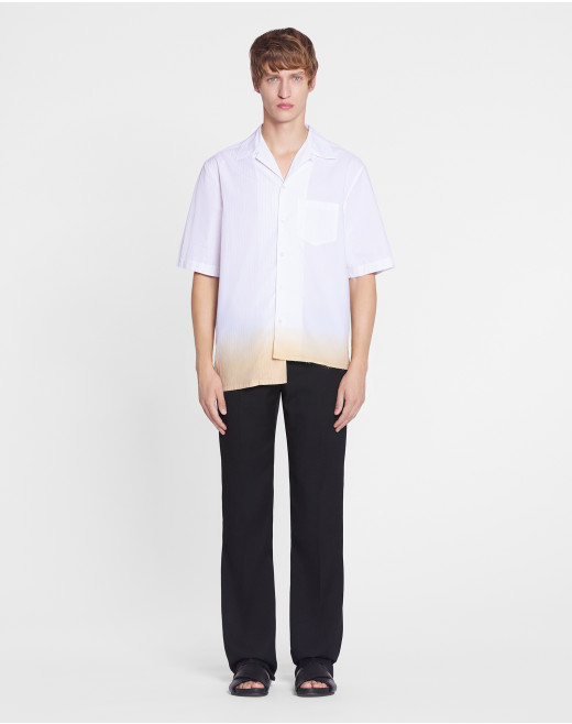 ASYMMETRICAL SHIRT WITH A GRADIENT EFFECT