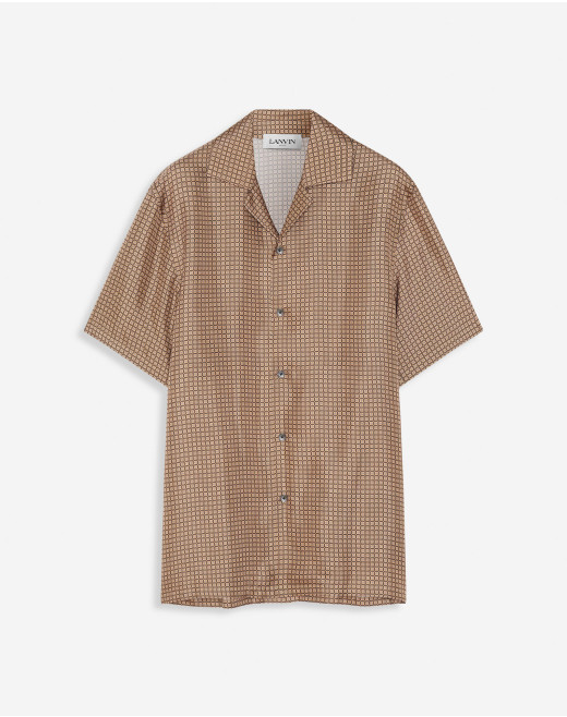 PRINTED BOWLING SHIRT