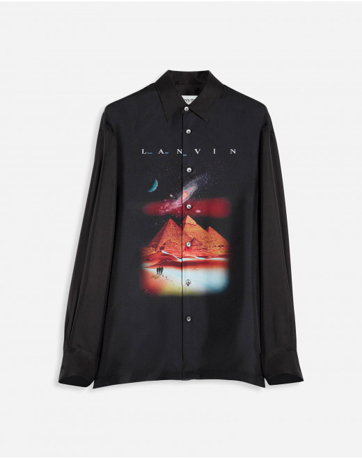 CASUAL SHIRT WITH SCI-FI PRINT
