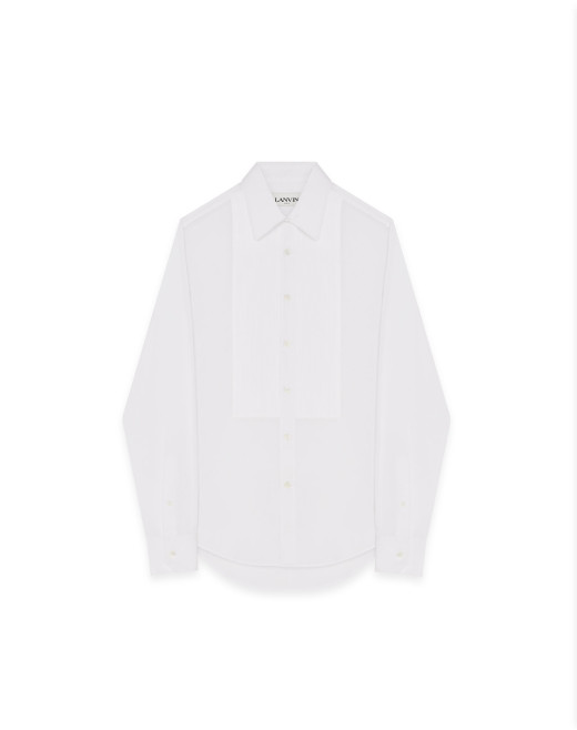 CHEMISE À PLASTRON PLISSÉ