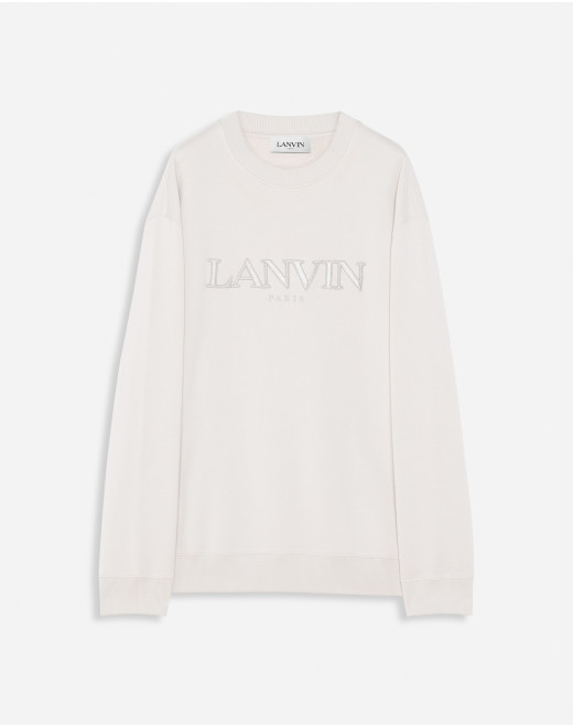 OVERSIZED EMBROIDERED LANVIN PARIS SWEATSHIRT