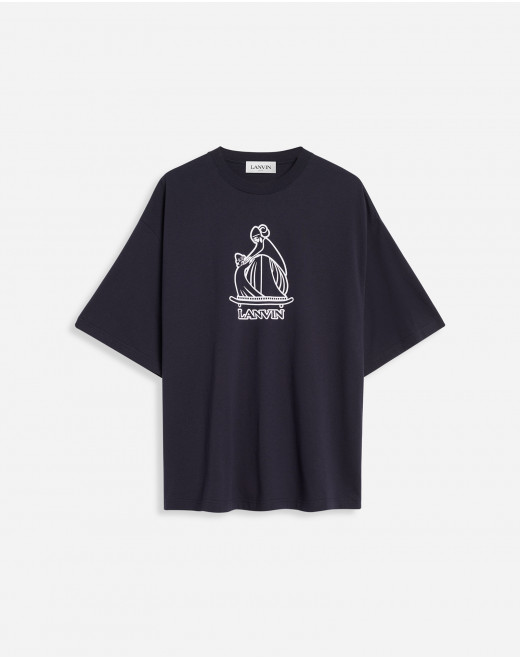T-SHIRT WITH MOTHER AND CHILD PRINT 