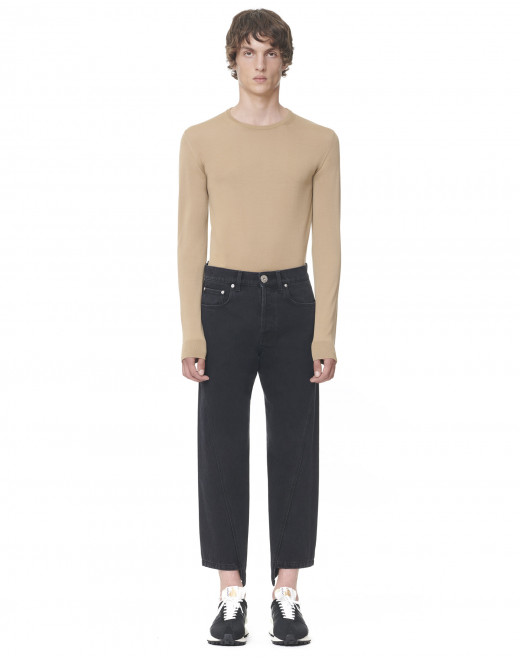 TWISTED DENIM PANTS