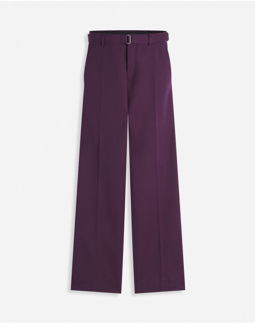 PANTALON DROIT FENDU