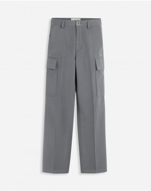 CARGO PANTS WITH EMBROIDERED LANVIN TRIANGLE LOGO