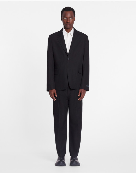 SUIT PANTS WITH AN ELASTICATED WAISTBAND