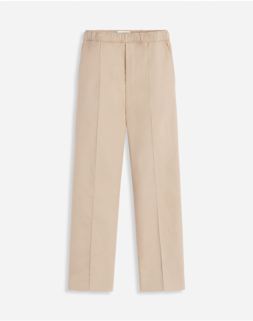SUIT PANTS WITH AN ELASTICATED WAISTBAND