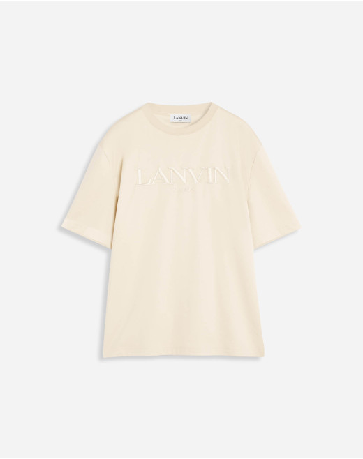 LANVIN LOGO刺绣T恤