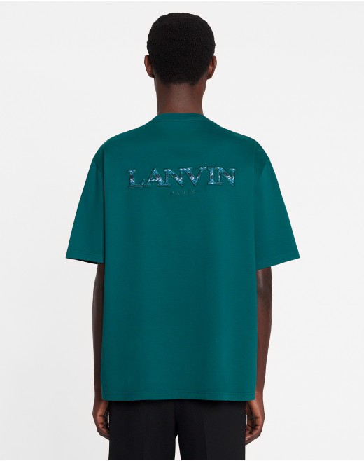 CLASSIC EMBROIDERED CURB T-SHIRT