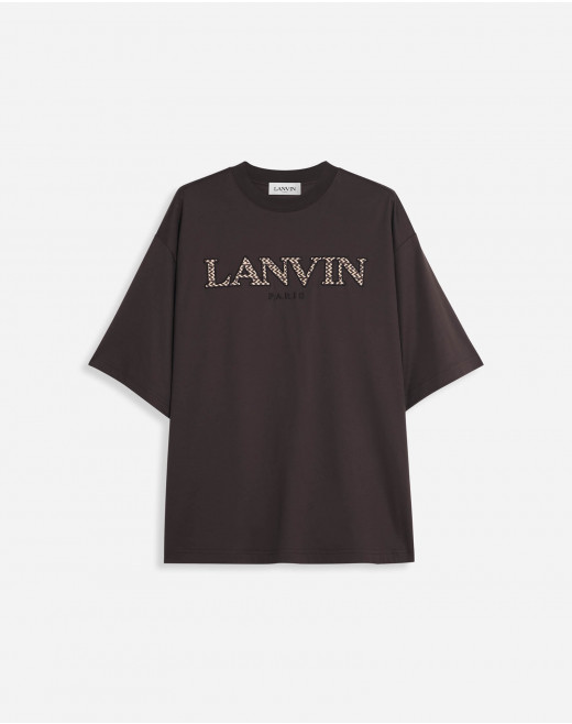 OVERSIZED EMBROIDERED CURB T-SHIRT