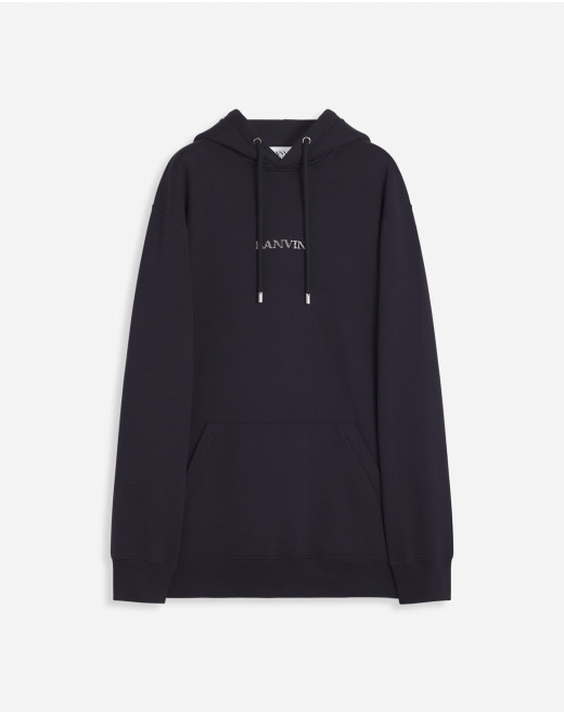 UNISEX LOOSE-FITTING HOODIE WITH LANVIN LOGO