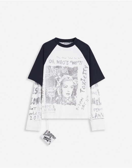 T-SHIRT À MANCHES LONGUES IMPRIMÉ LANVIN X FUTURE