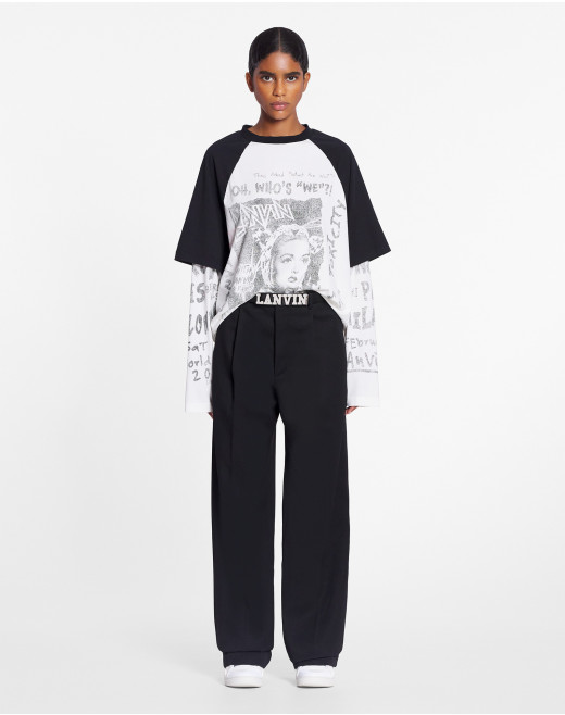 LANVIN X FUTURE LONG-SLEEVED PRINT T-SHIRT