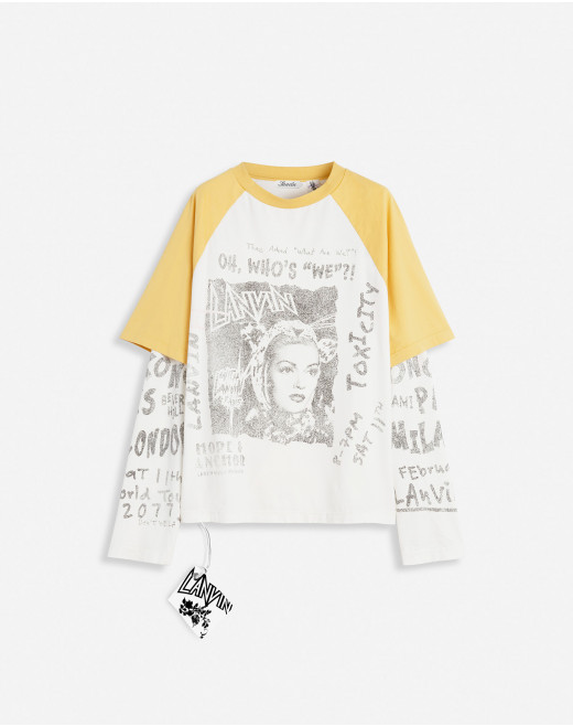 T-SHIRT À MANCHES LONGUES IMPRIMÉ LANVIN X FUTURE