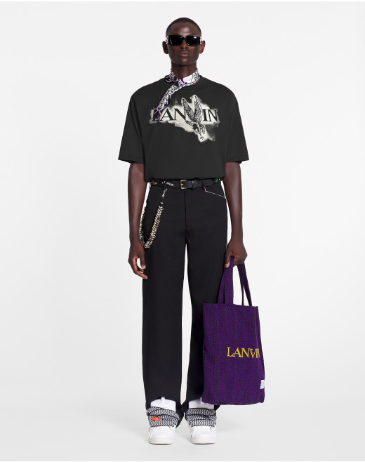LANVIN X FUTURE CLASSIC EAGLE PRINT T-SHIRT