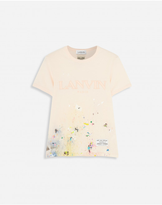 LANVIN SHORT SLEEVE EMBROIDERED T-SHIRT