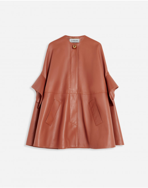 LEATHER CAPE