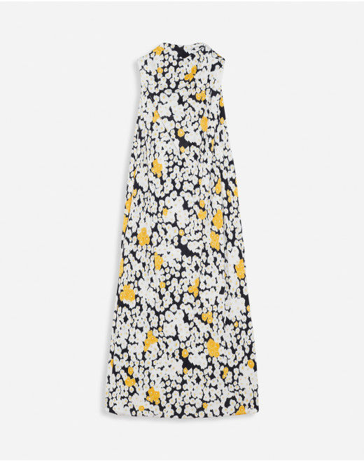 SHORT PRINTED DRAPED DRESS