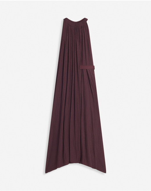 FLOWY ASYMMETRICAL BELTED DRESS