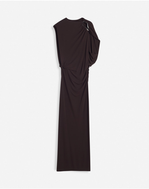 SLEEVELESS DRAPED DRESS