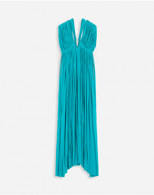 LONG PLEATED DRESS