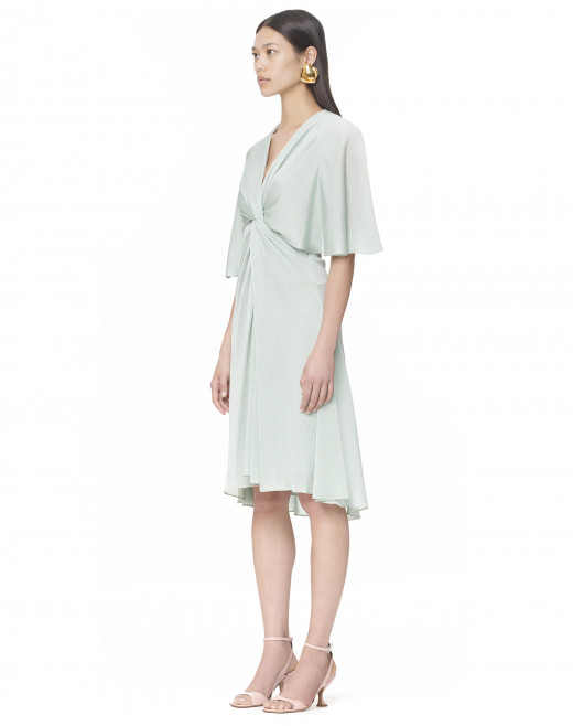 LUREX DRAPED DRESS