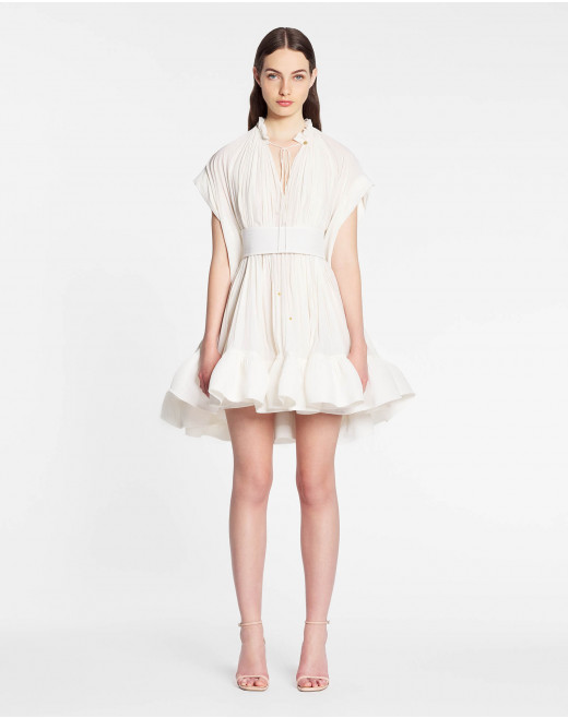 ROBE COURTE EN CHARMEUSE