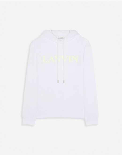 CLASSIC FIT LANVIN CURB HOODY IN COTTON FLEECE