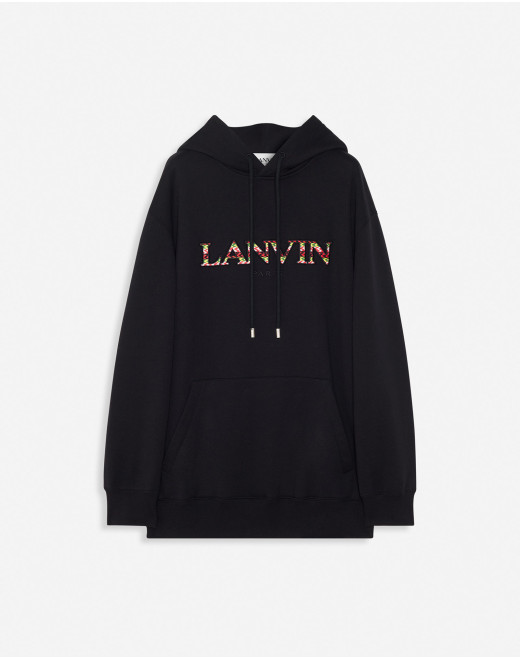 OVERSIZED EMBROIDERED CURB HOODIE