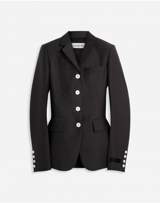 SINGLE-BREASTED FITTED JACKET