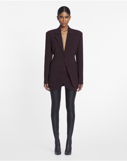 SINGLE-BREASTED FITTED JACKET
