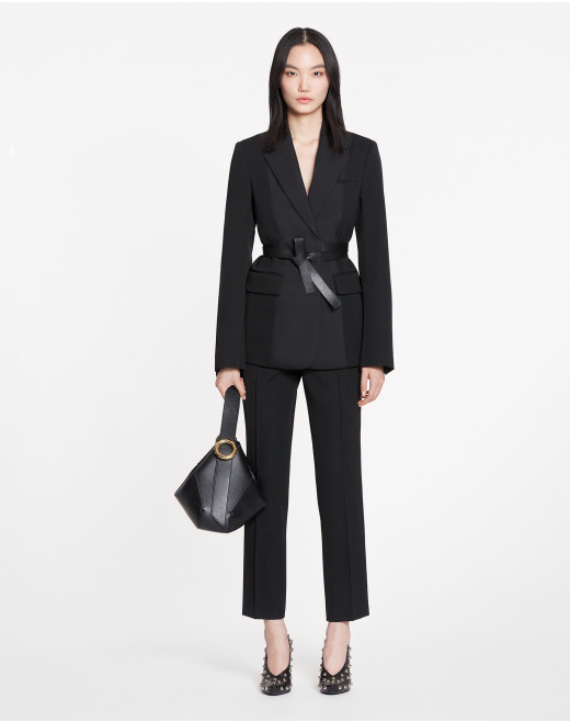 VESTE TAILLEUR CEINTURÉE