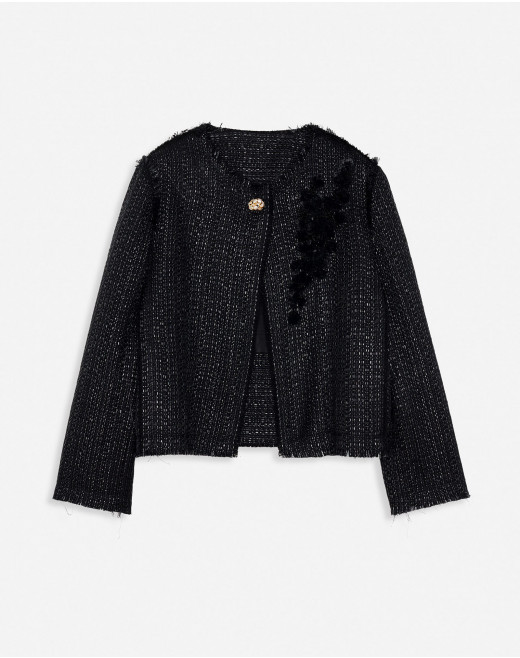EMBROIDERED CROPPED JACKET