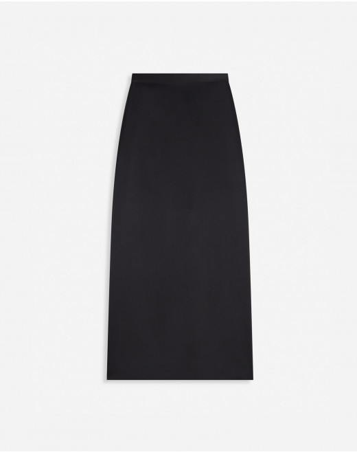 LONG FLOWY SATIN SKIRT