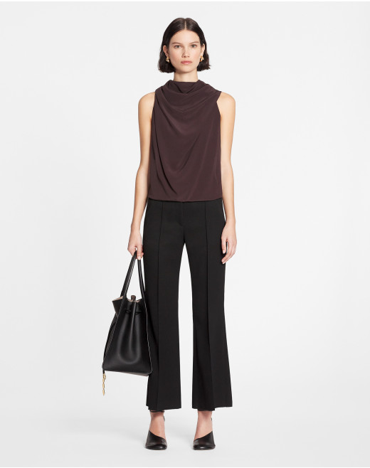 SLEEVELESS DRAPED TOP