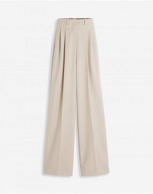 PANTALON DE TAILLEUR PLISSÉ À JAMBES LARGES